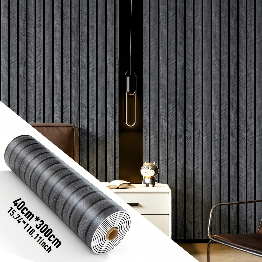 Pvc Panel Background - Panneaux muraux auto-adhésifs en imitation bois,