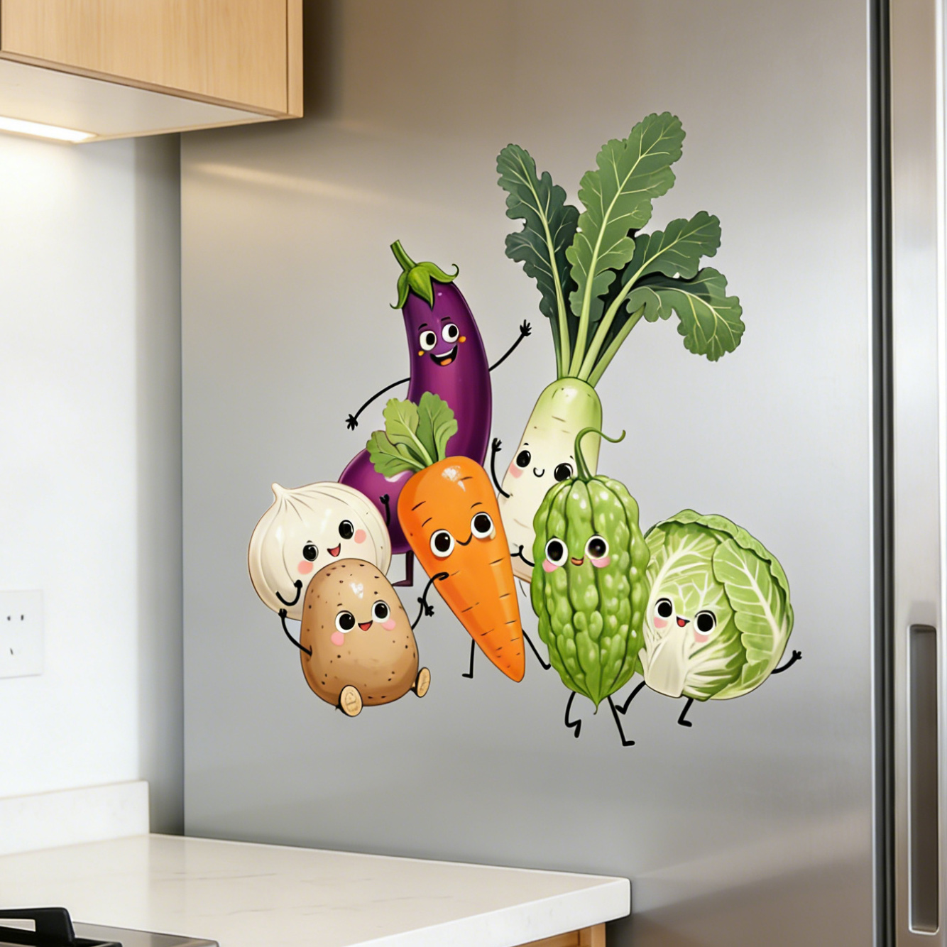 Autocollants muraux de légumes - Pvc Panel Background avis et prix
