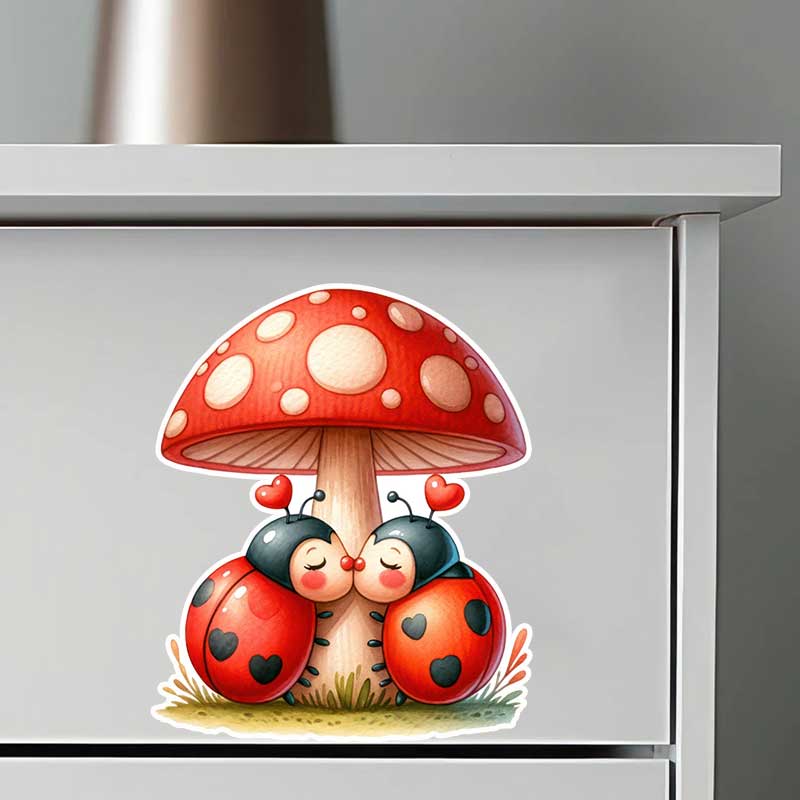 Autocollants muraux coccinelle - Pvc Panel Background avis et prix